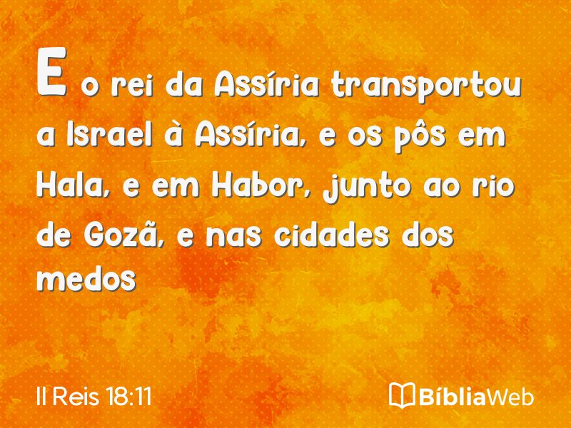 II Reis 18:11 em imagem para compartilhar