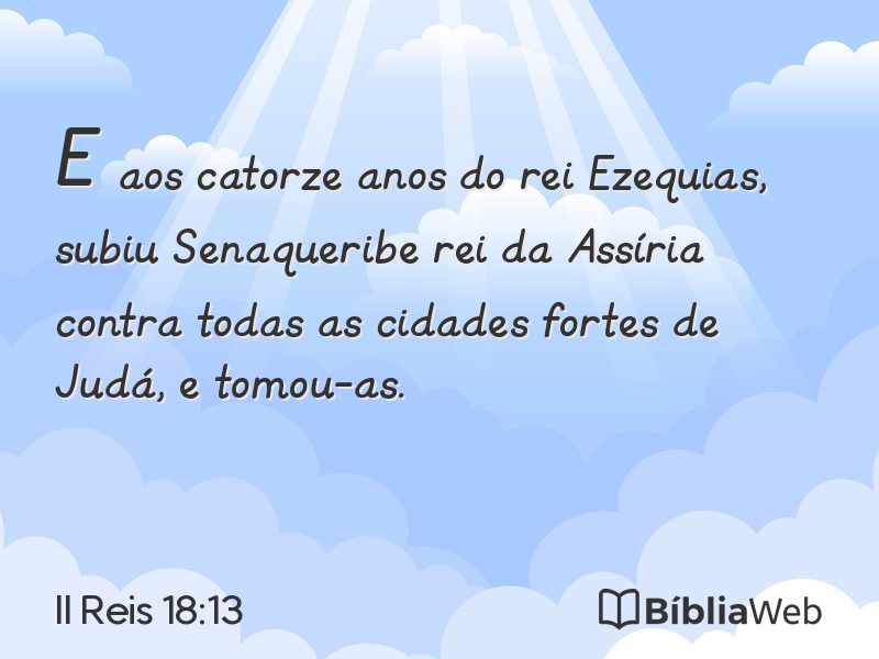 II Reis 18:13 em imagem para compartilhar