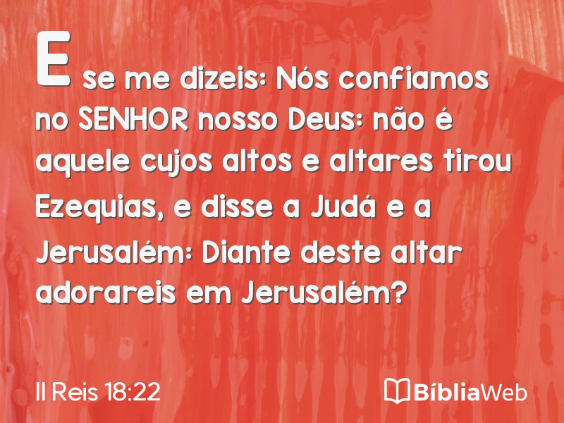 II Reis 18:22 em imagem para compartilhar