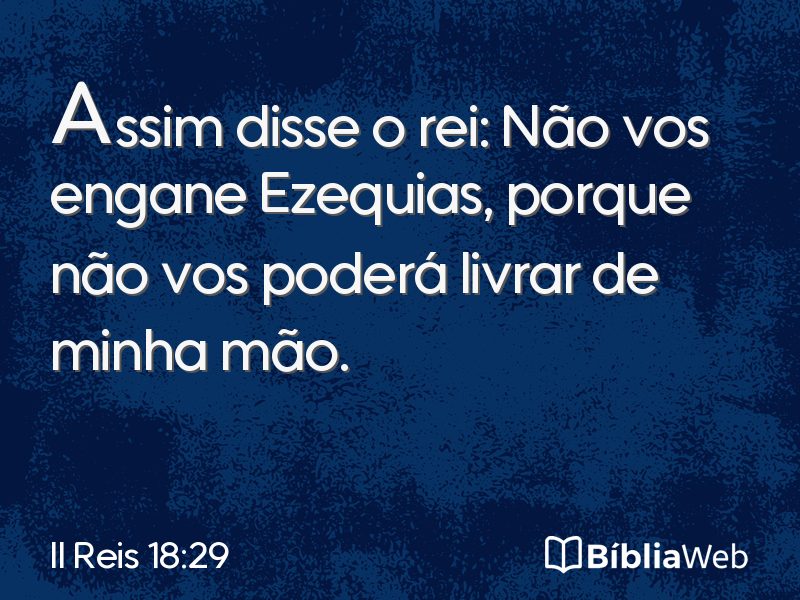 II Reis 18:29 em imagem para compartilhar