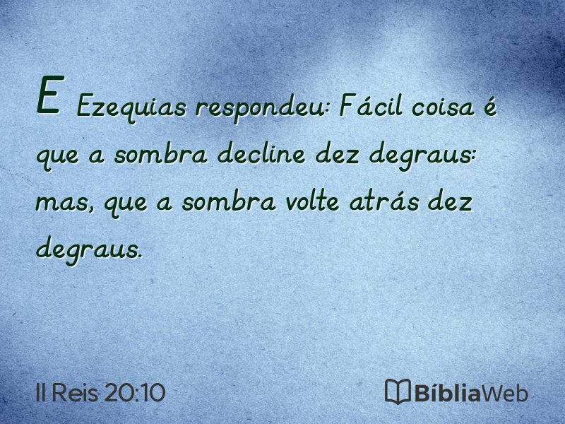 II Reis 20:10 em imagem para compartilhar
