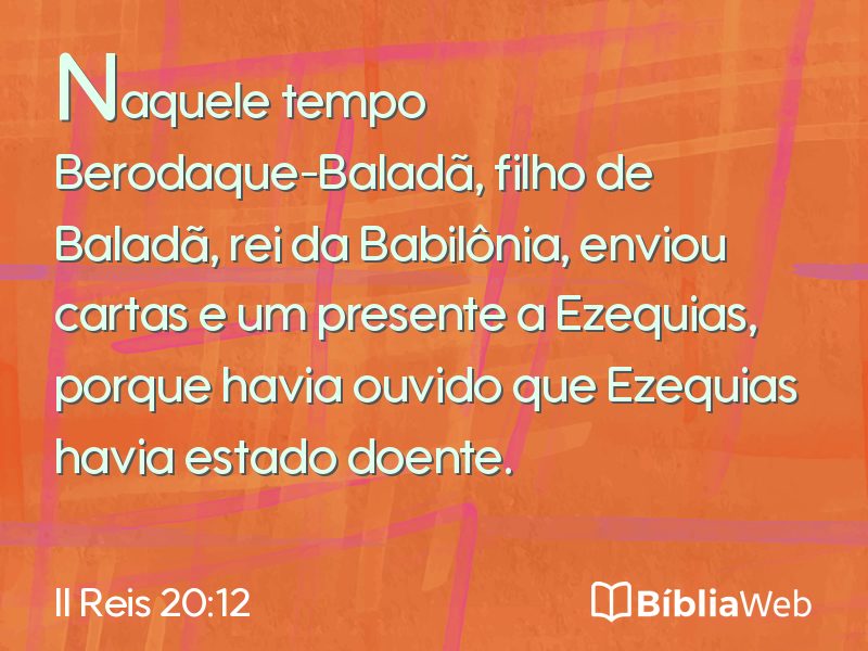 II Reis 20:12 em imagem para compartilhar