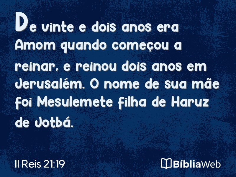II Reis 21:19 em imagem para compartilhar