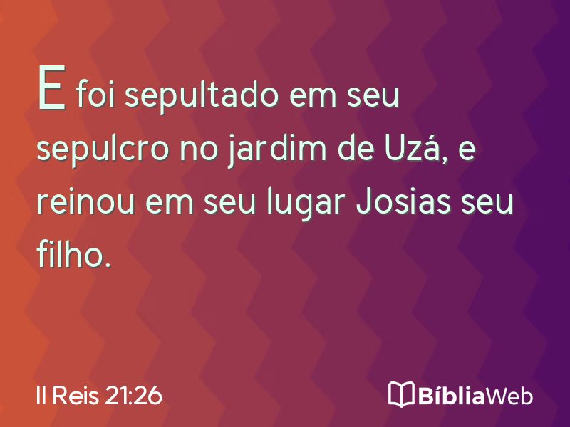 II Reis 21:26 em imagem para compartilhar