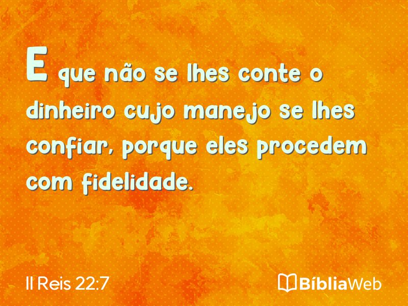 II Reis 22:7 em imagem para compartilhar