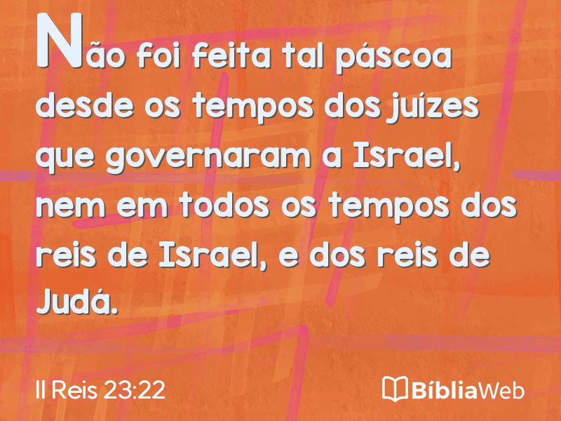 II Reis 23:22 em imagem para compartilhar