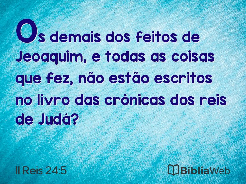 II Reis 24:5 em imagem para compartilhar