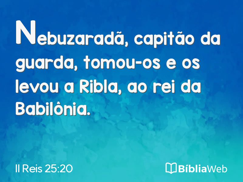 II Reis 25:20 em imagem para compartilhar