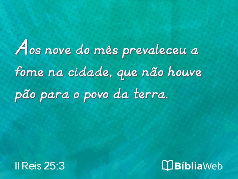 II Reis 25:3 em imagem para compartilhar