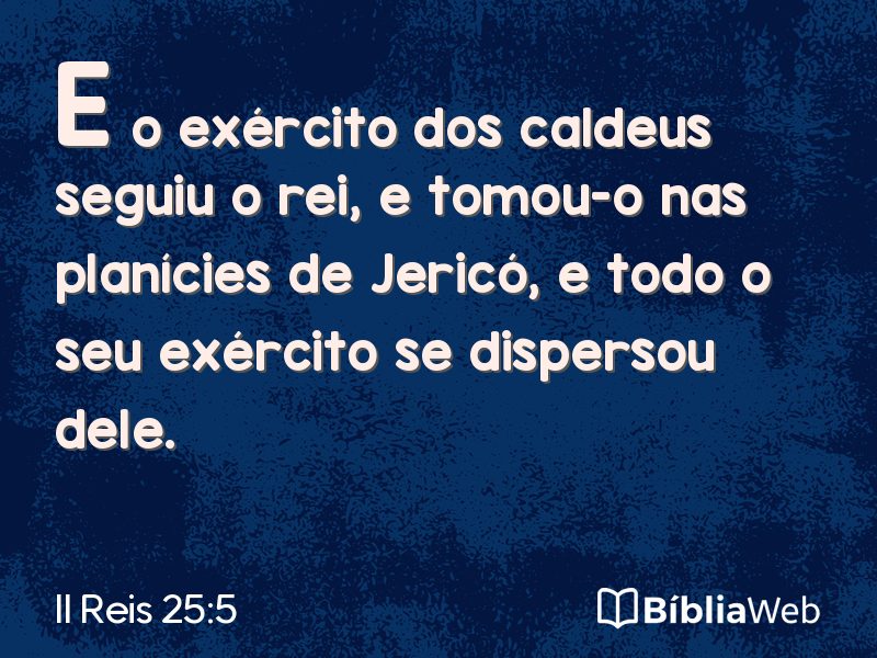 II Reis 25:5 em imagem para compartilhar