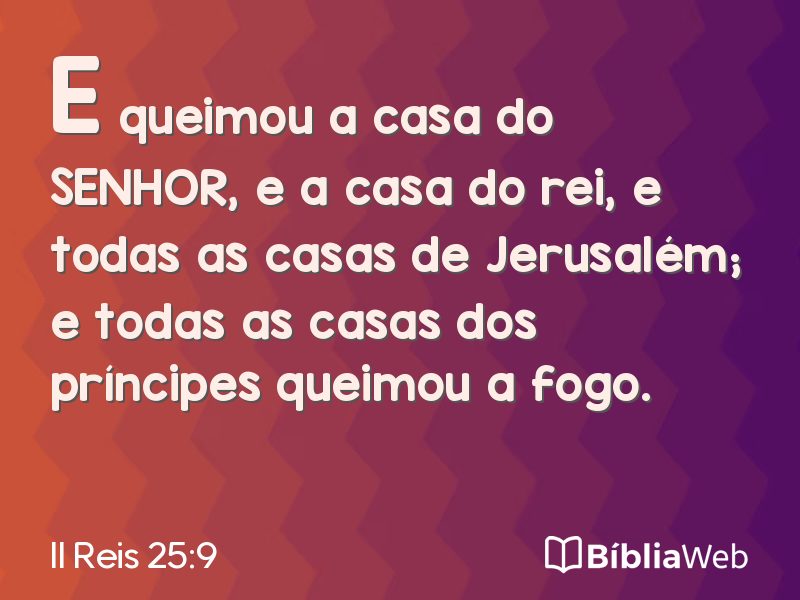 II Reis 25:9 em imagem para compartilhar