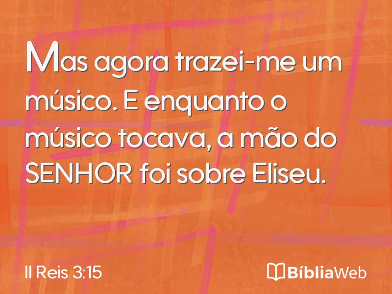 II Reis 3:15 em imagem para compartilhar