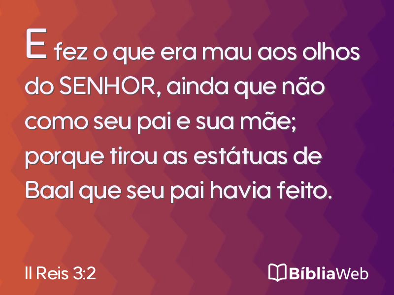II Reis 3:2 em imagem para compartilhar
