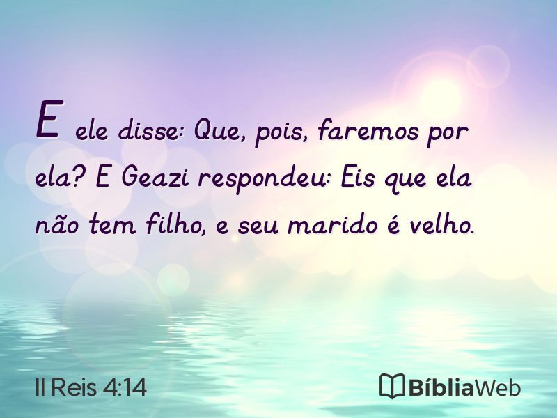 II Reis 4:14 em imagem para compartilhar