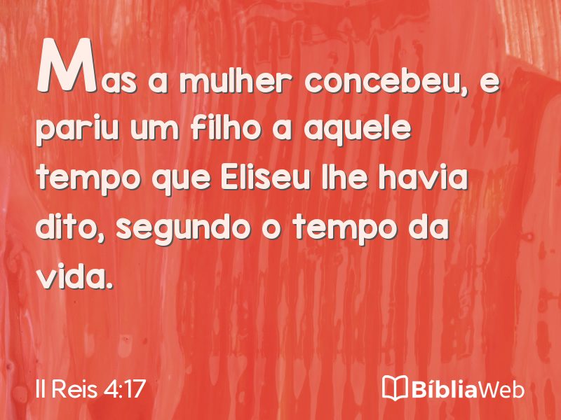 II Reis 4:17 em imagem para compartilhar