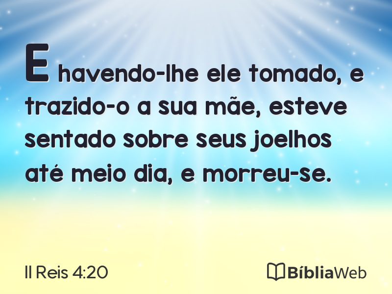II Reis 4:20 em imagem para compartilhar