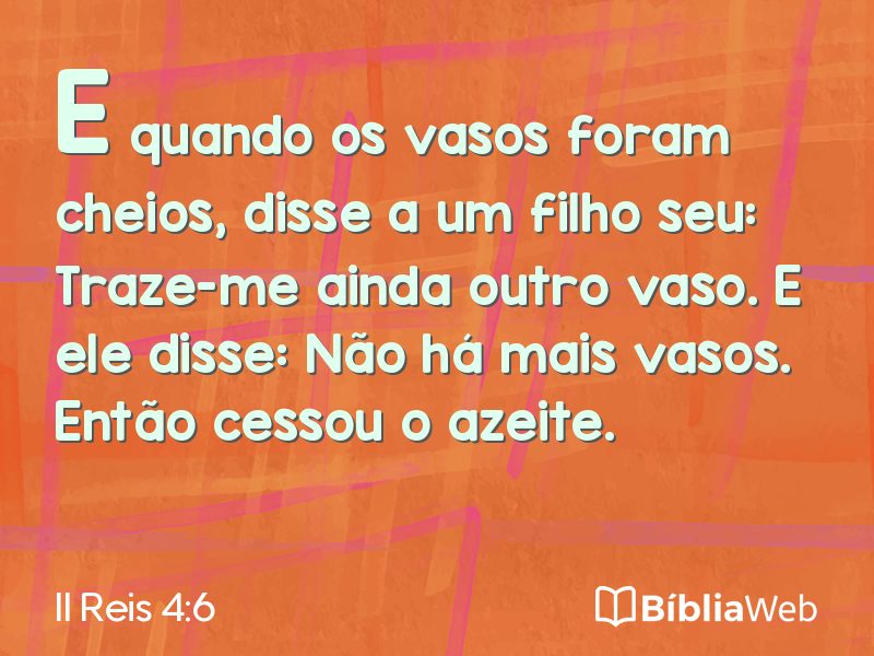 II Reis 4:6 em imagem para compartilhar