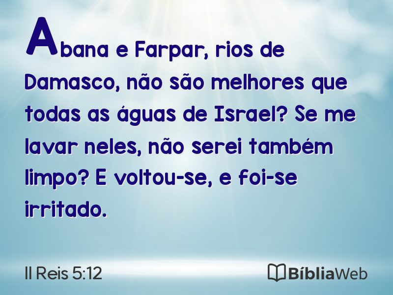 II Reis 5:12 em imagem para compartilhar