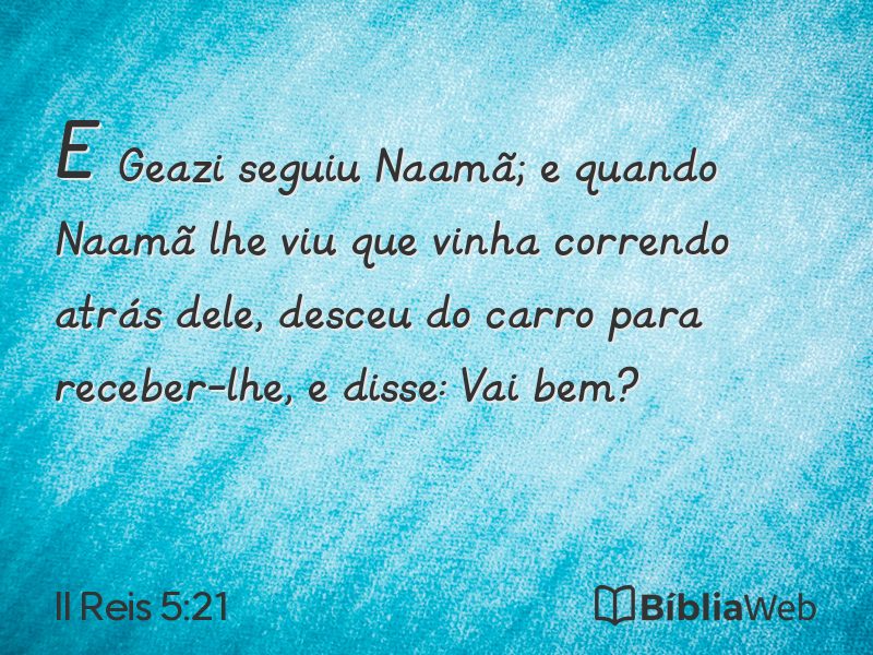 II Reis 5:21 em imagem para compartilhar