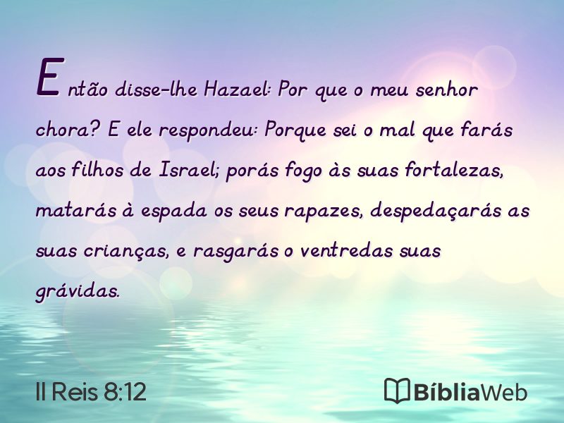 II Reis 8:12 em imagem para compartilhar