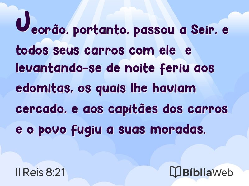 II Reis 8:21 em imagem para compartilhar