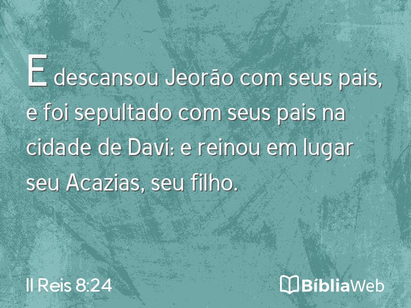 II Reis 8:24 em imagem para compartilhar
