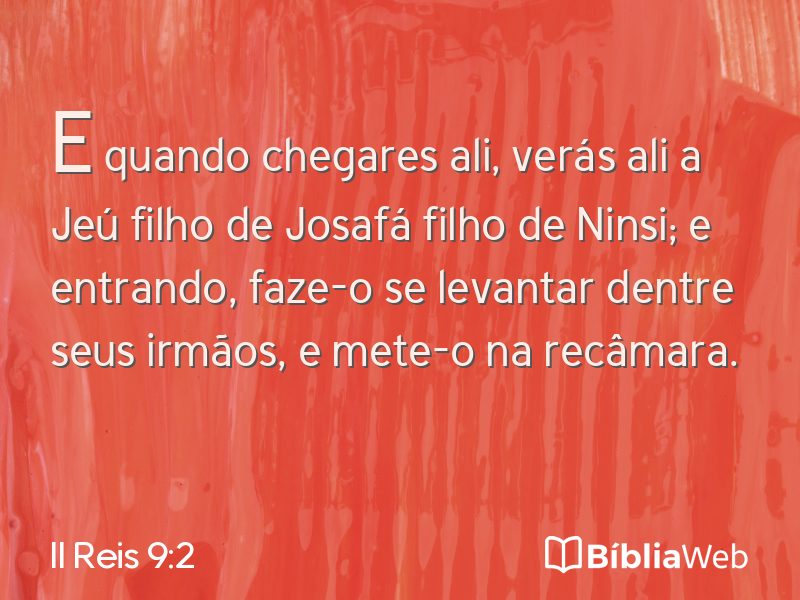 II Reis 9:2 em imagem para compartilhar