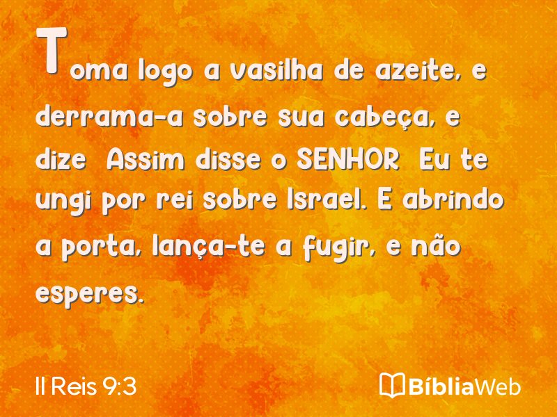 II Reis 9:3 em imagem para compartilhar