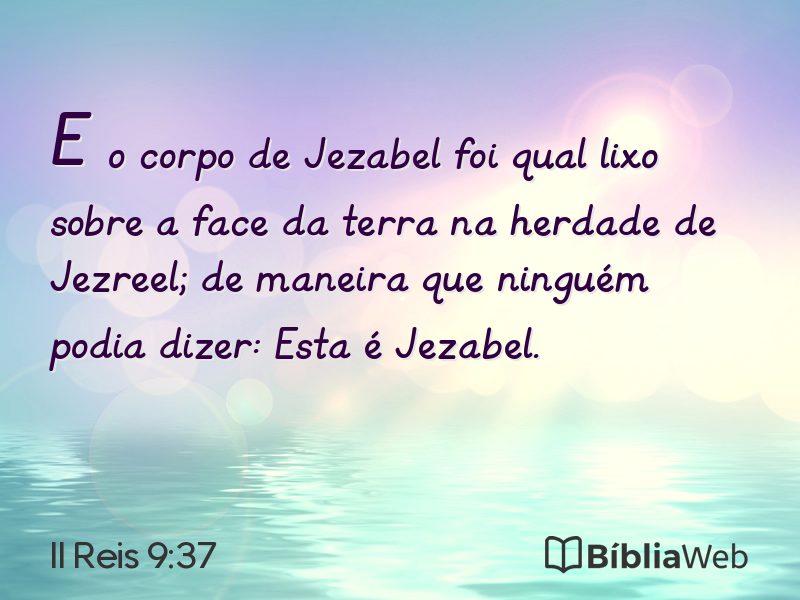 II Reis 9:37 em imagem para compartilhar