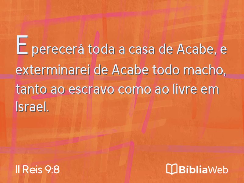 II Reis 9:8 em imagem para compartilhar