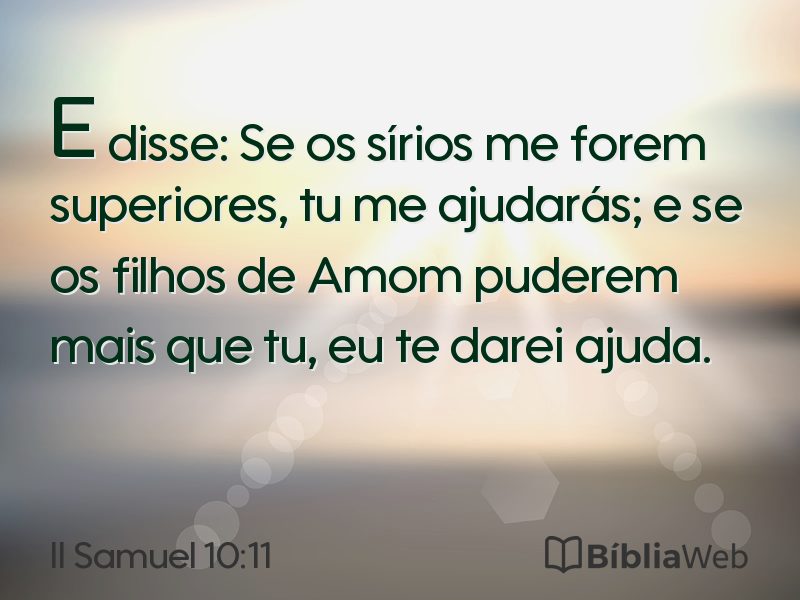 II Samuel 10:11 em imagem para compartilhar