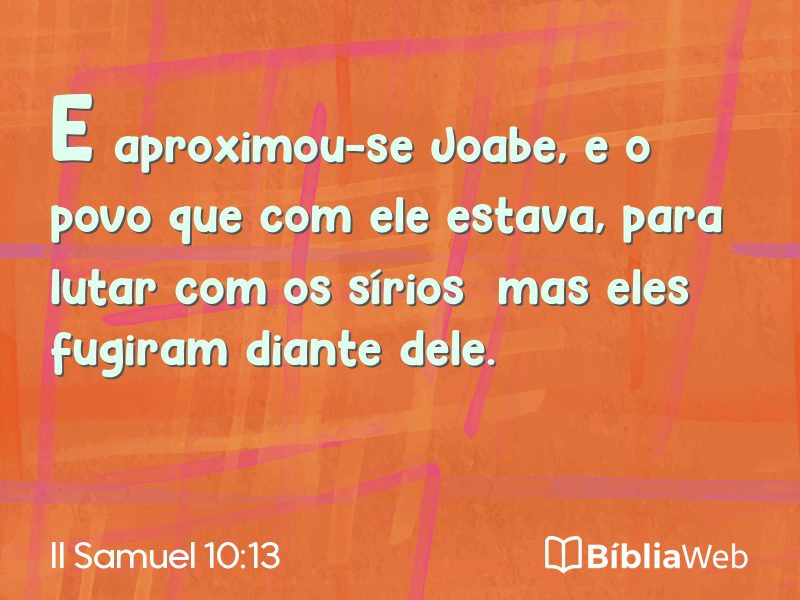 II Samuel 10:13 em imagem para compartilhar
