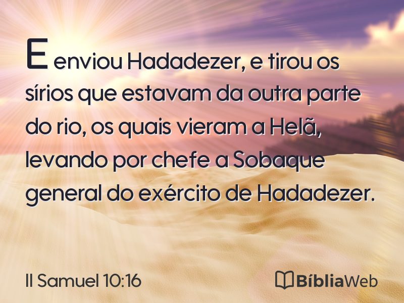 II Samuel 10:16 em imagem para compartilhar