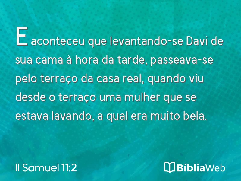 II Samuel 11:2 em imagem para compartilhar
