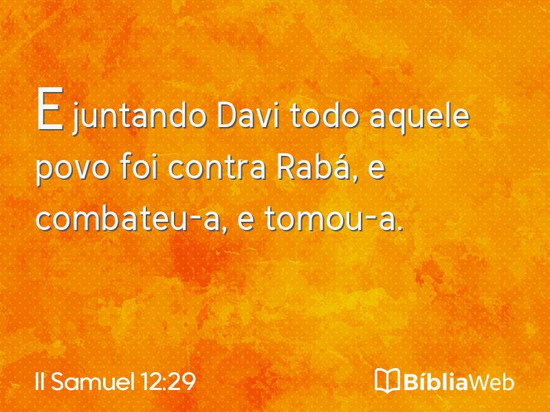 II Samuel 12:29 em imagem para compartilhar