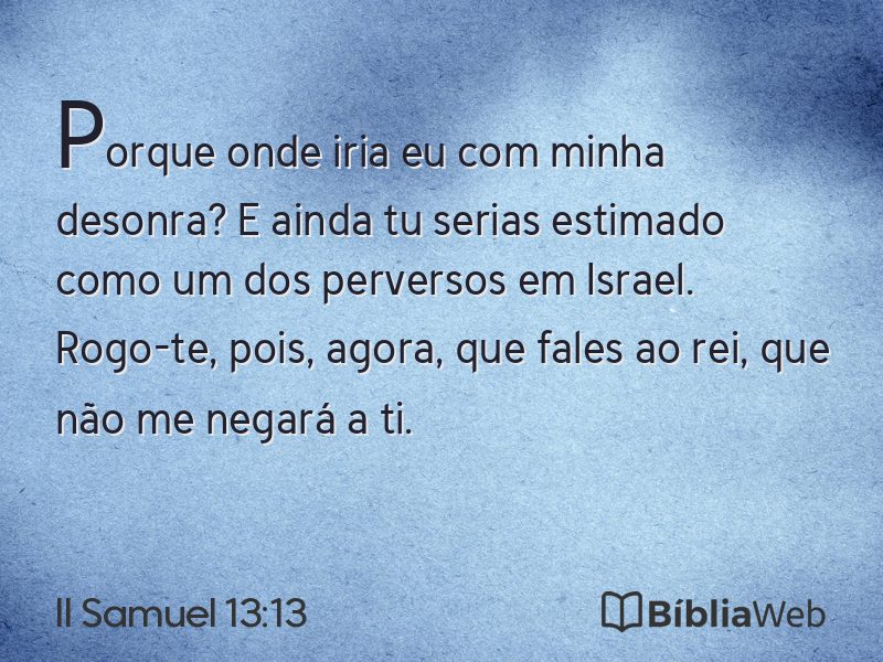 II Samuel 13:13 em imagem para compartilhar