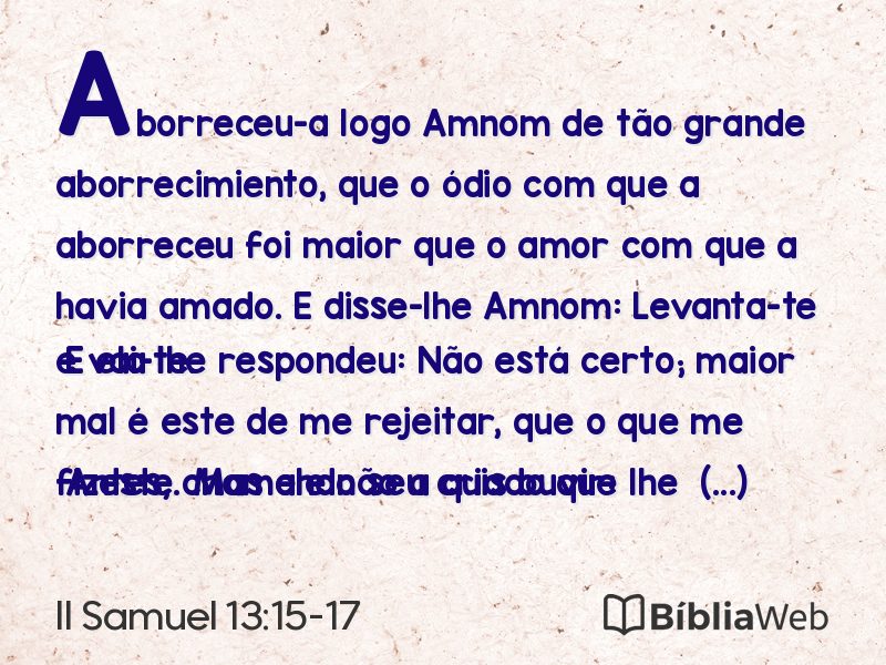II Samuel 13:15-17 em imagem para compartilhar