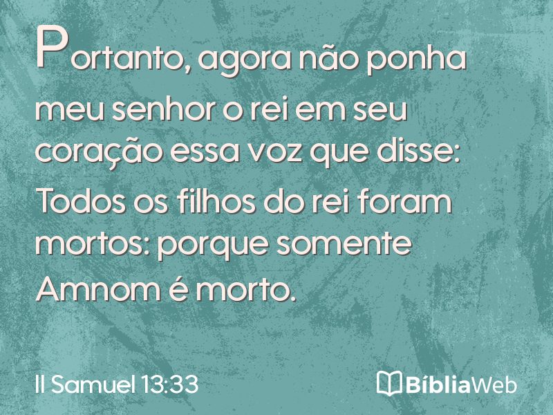 II Samuel 13:33 em imagem para compartilhar