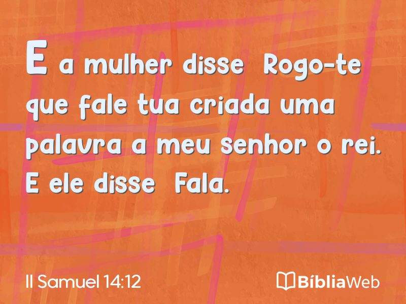 II Samuel 14:12 em imagem para compartilhar