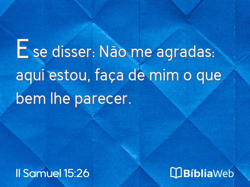 II Samuel 15:26 em imagem para compartilhar
