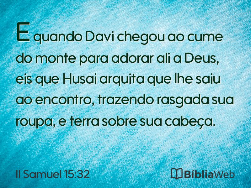 II Samuel 15:32 em imagem para compartilhar