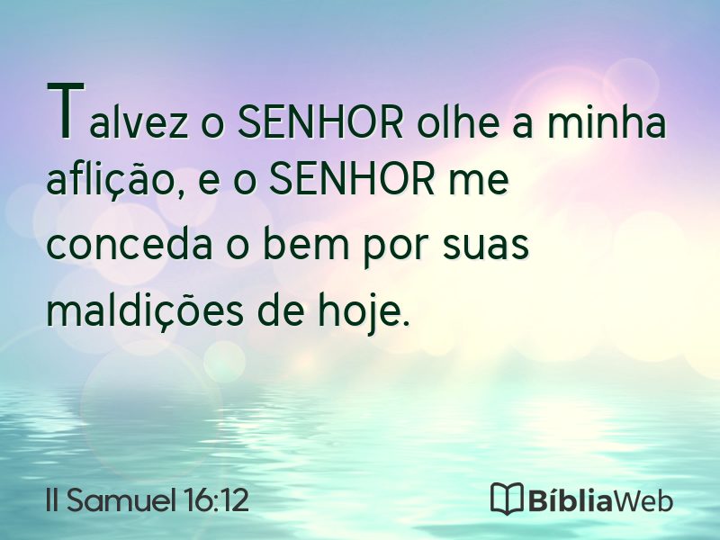 II Samuel 16:12 em imagem para compartilhar