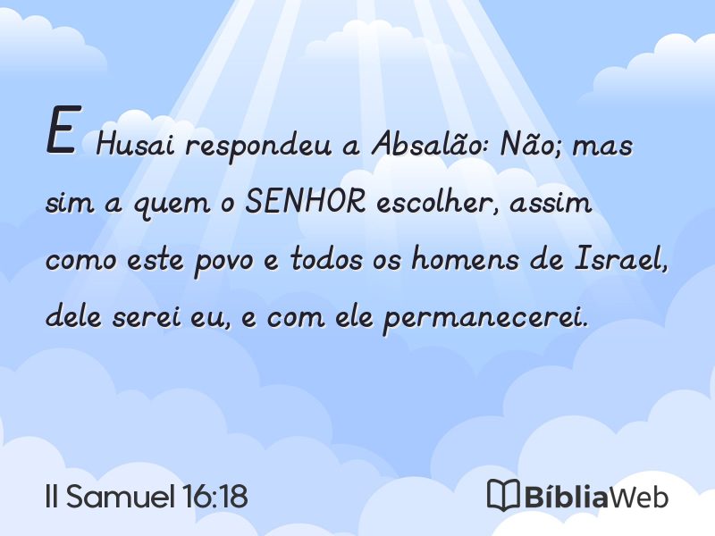 II Samuel 16:18 em imagem para compartilhar