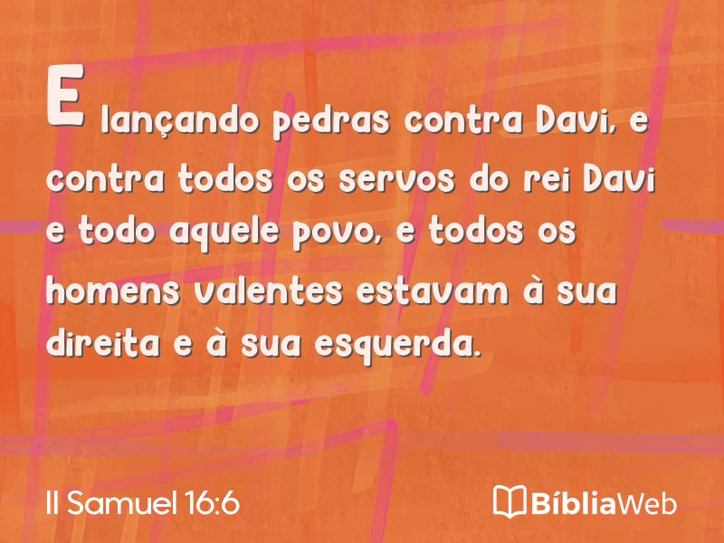 II Samuel 16:6 em imagem para compartilhar
