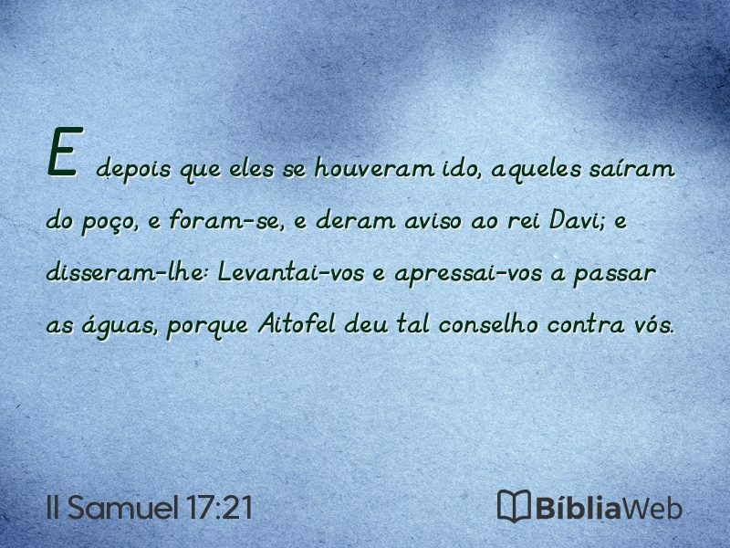 II Samuel 17:21 em imagem para compartilhar