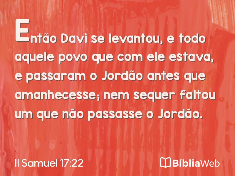 II Samuel 17:22 em imagem para compartilhar