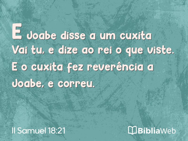 II Samuel 18:21 em imagem para compartilhar