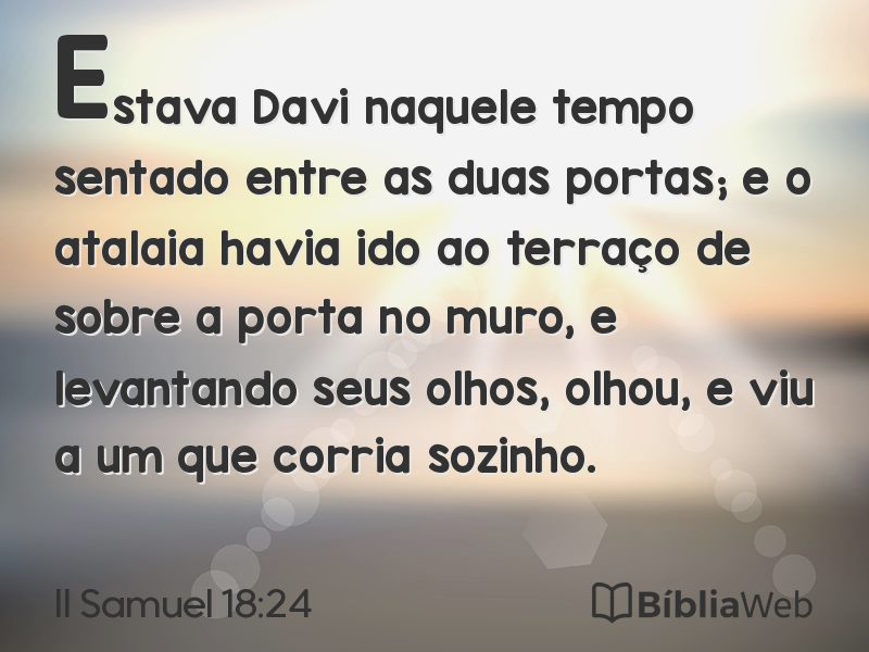 II Samuel 18:24 em imagem para compartilhar