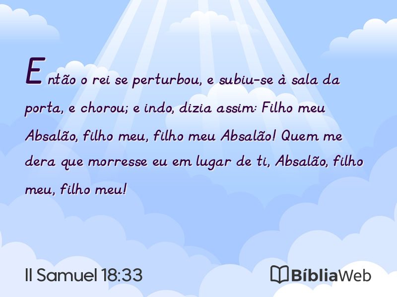 II Samuel 18:33 em imagem para compartilhar