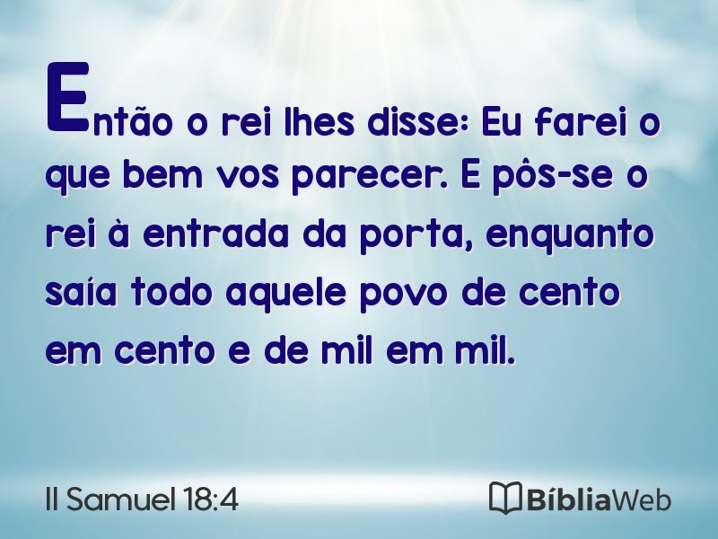 II Samuel 18:4 em imagem para compartilhar
